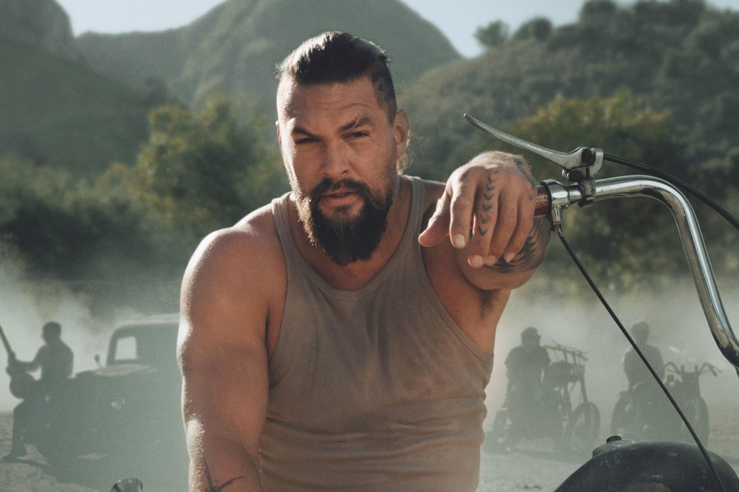 On The Roam TV Series Jason Momoa White Cotton Vest