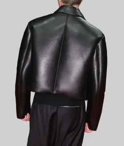 Mickey 17 Premiere Robert Pattinson Black Leather Jacket