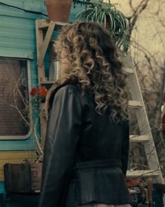 Ponies S01 Haley Lu Richardson Black Leather Jacket