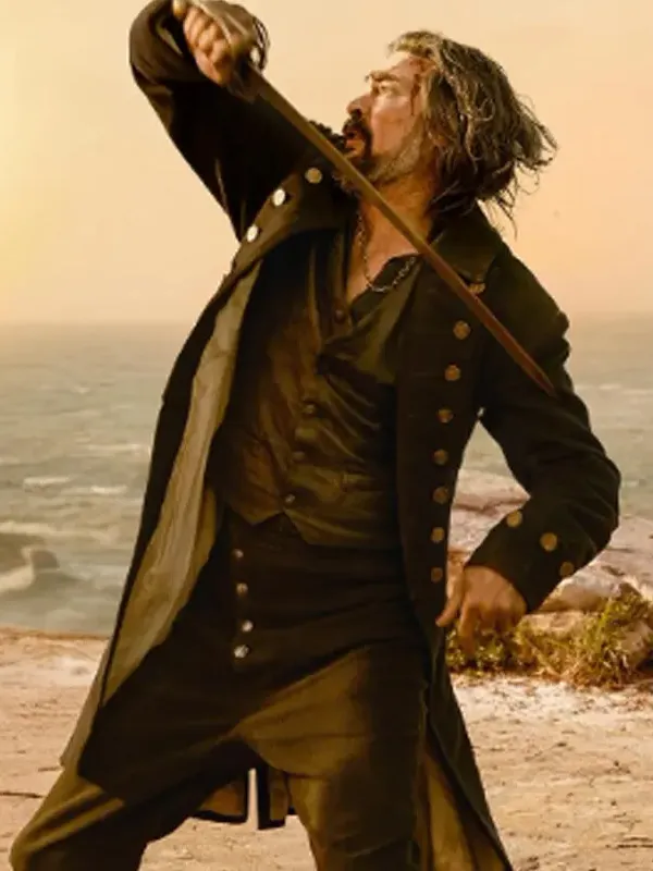 The Bluff Karl Urban Black Coat