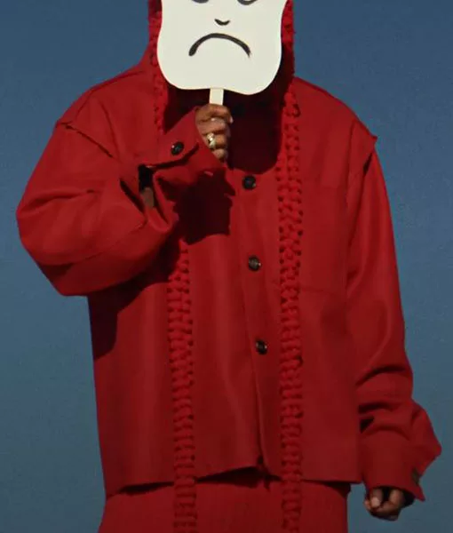 Count Me Out Kendrick Red Jacket bold celebrity inspired red jacket