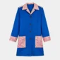 Anne Hathaway Blue Cotton Coat